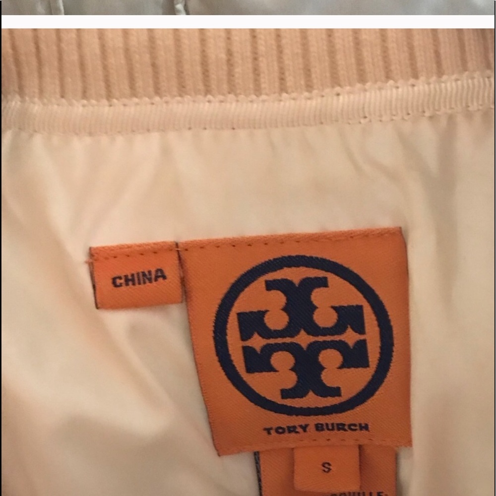 Tory Burch white puffer down jacket